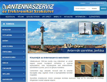 Tablet Screenshot of antennaszerviz.com